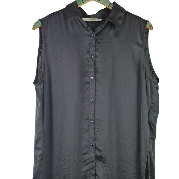 Zara Woman Embroidered Button-up Tunic- Sz S - Picture 5 of 9